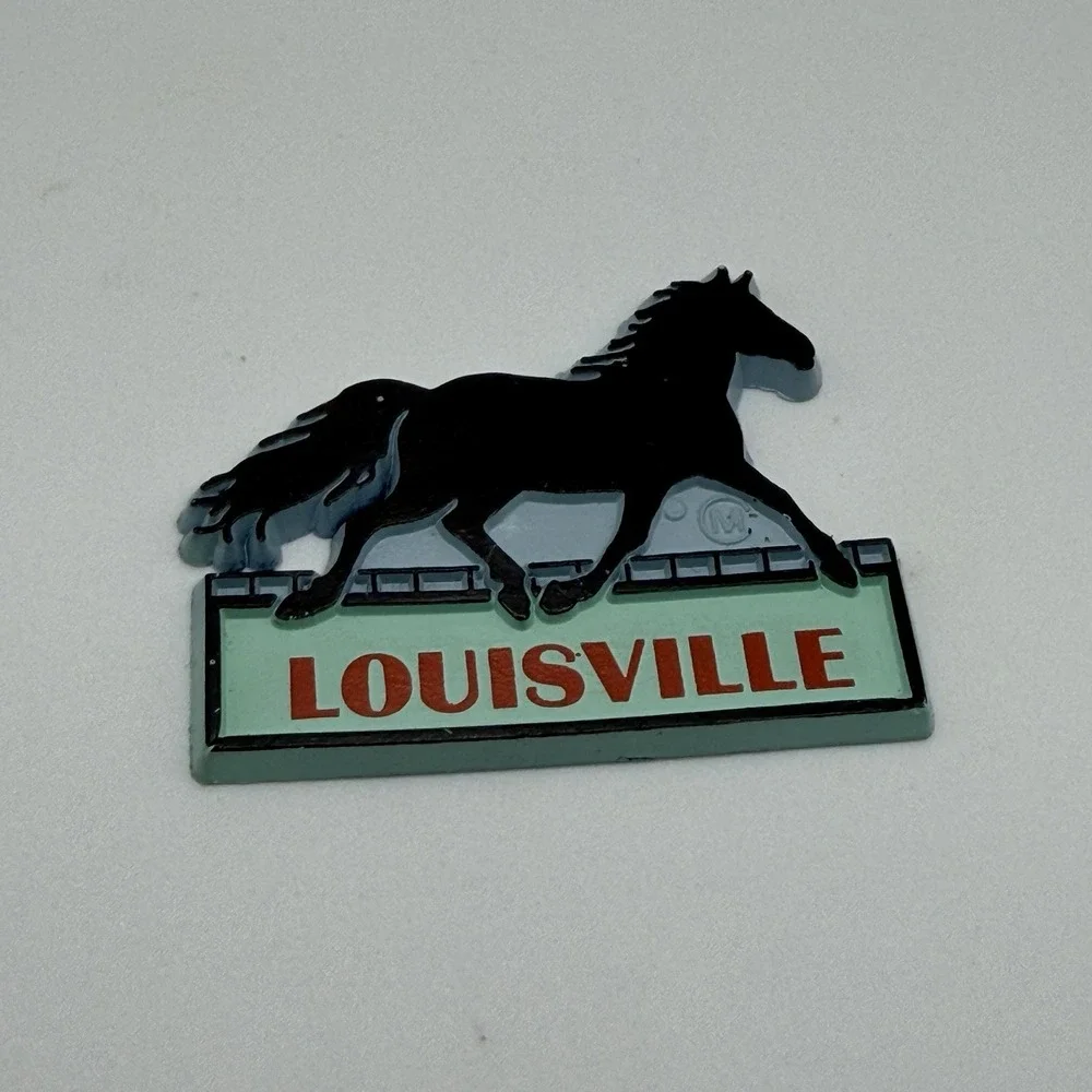Louisville Souvenir Fridge Magnet Horse Racing Country‎ Farm Vintage MCM 2